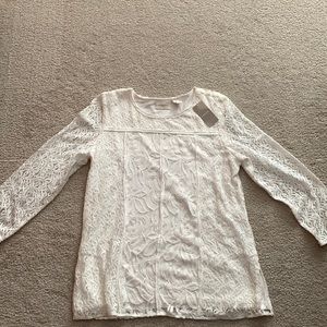 White Chico’s Lace Top